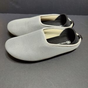 Mahabis Indoor Outdoor Slippers  Gray Wool Slip On Comfort  Women EU 38 US 7.5-8